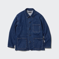 Куртка-рубашка Uniqlo на пуговицах 1159795660 (Синий, XL)