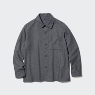 Куртка-рубашка Uniqlo на пуговицах 1159796941 (Серый, XL)