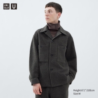 Куртка-сорочка преміум серії Uniqlo U 1159797350 (Сірий, XS)