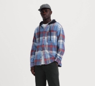 Мужская фланелевая куртка-рубашка Levi`s с капюшоном 1159806728 (Разные цвета, M)