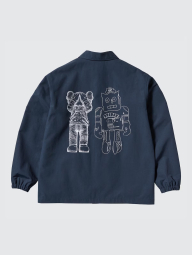Куртка-рубашка KAWS + Warhol UT от UNIQLO на кнопках 1159834013 (Синий M)