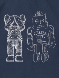 Куртка-сорочка KAWS + Warhol UT від UNIQLO на кнопках 1159834013 (Синій M)