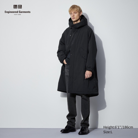 Длинная куртка HEATTECH UNIQLO 1159800116 (Черный, L)