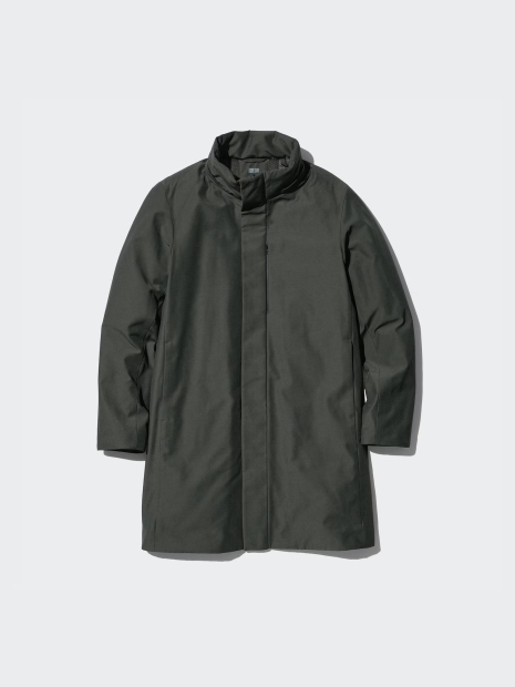 Мужская теплая куртка UNIQLO с капюшоном 1159834025 (Зеленый M)