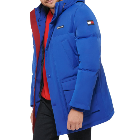 Мужская куртка Tommy Hilfiger с капюшоном 1159837746 (Синий XL)