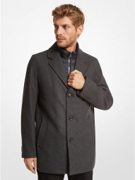 Мужское пальто 2-в-1 Michael Kors из смесовой шерсти 1159802288 (Серый, L)