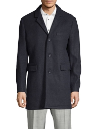 Мужское пальто Michael Kors из смесовой шерсти 1159805674 (Синий, M)