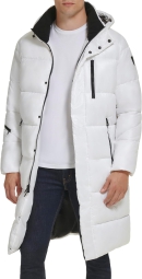 Мужская удлиненная куртка Guess пуховик 1159809479 (Белый, XXL)