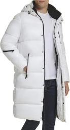Мужская удлиненная куртка Guess пуховик 1159809479 (Белый, XXL)