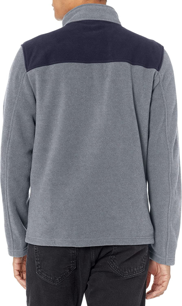 Мужская флисовая куртка Tommy Hilfiger на молнии 1159768507 (Серый/Синий, 3XL)