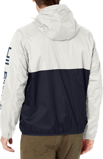 Мужская непромокаемая куртка Tommy Hilfiger с капюшоном 1159768848 (Серый/Синий, S)