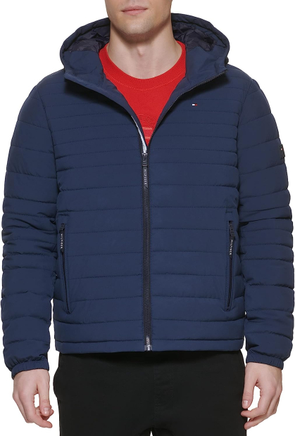 Мужская куртка Tommy Hilfiger на молнии 1159777508 (Синий, XXL)