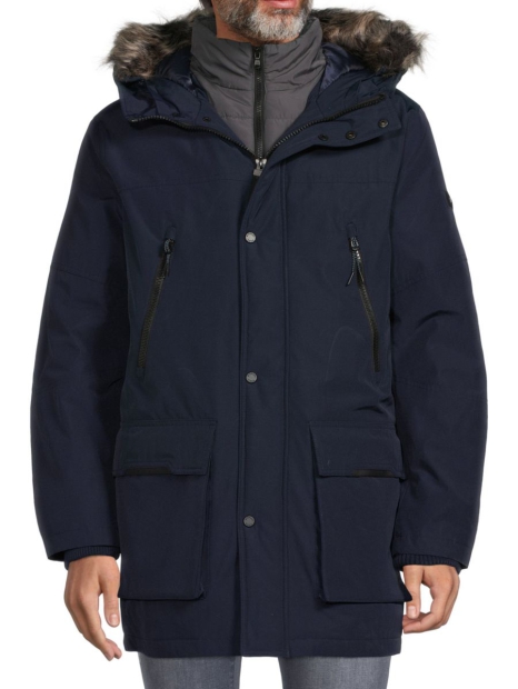 Мужская теплая куртка Michael Kors 1159806344 (Синий, XL)