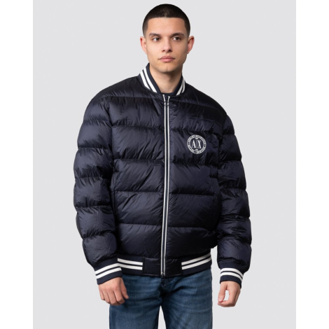 Мужская куртка Armani Exchange бомбер без капюшона 1159782941 (Синий, XL)