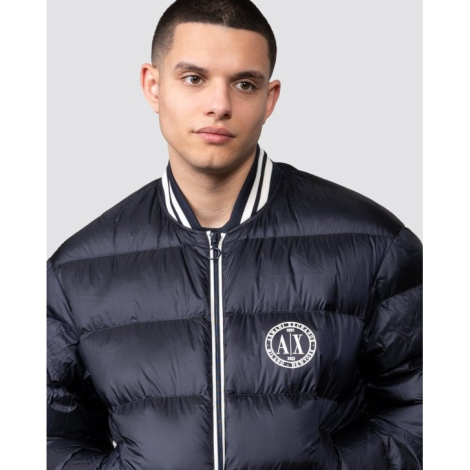 Мужская куртка Armani Exchange бомбер без капюшона 1159782941 (Синий, XL)