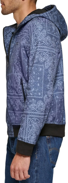 Мужская куртка-бомбер Levi's с принтом 1159796741 (Синий, S)