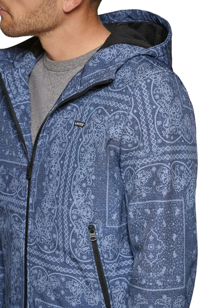 Мужская куртка-бомбер Levi's с принтом 1159797105 (Синий, L)