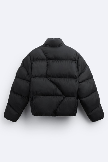 Мужская стеганая куртка ZARA 1159801211 (Черный, L)