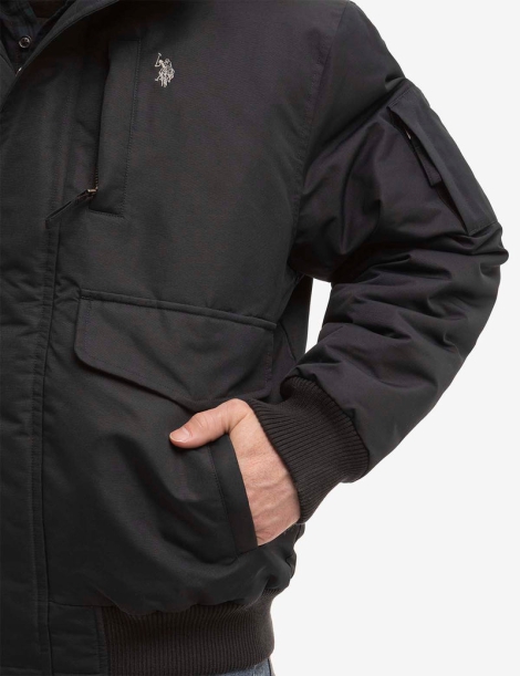 Чоловіча куртка U.S. Polo Assn 1159803792 (Чорний, L)