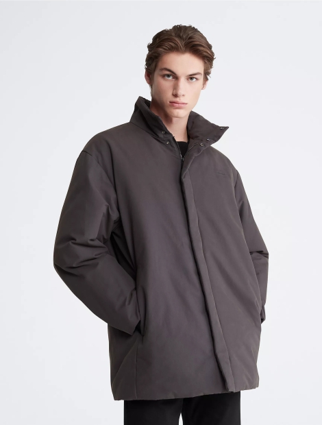 Теплая мужская куртка Calvin Klein 1159807419 (Серый, M)