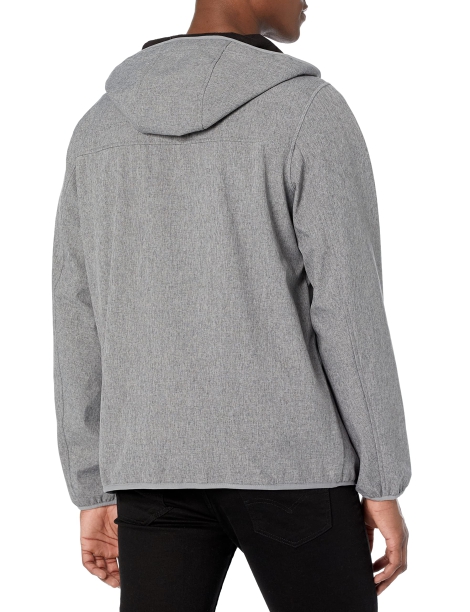 Мужская куртка Softshell Tommy Hilfiger с капюшоном 1159807200 (Серый, 4XL)