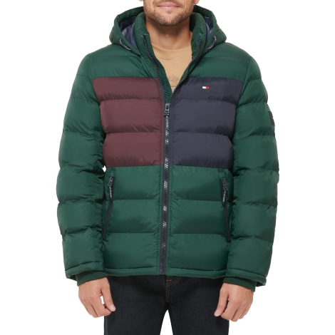 Мужская куртка Tommy Hilfiger с капюшоном 1159807551 (Зеленый, L)