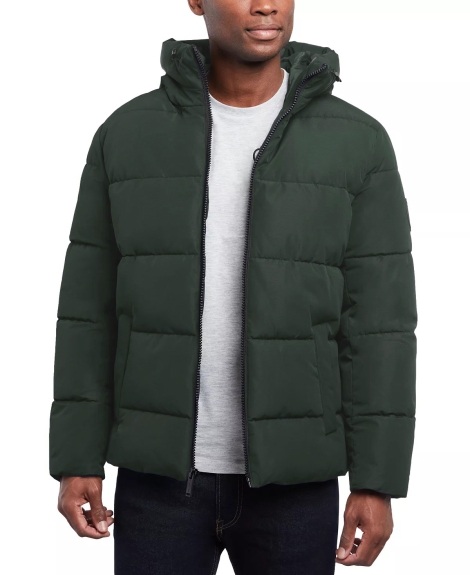 Мужская теплая куртка-пуховик Michael Kors 1159807604 (Зеленый, L)