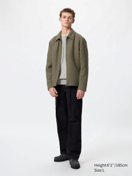 Куртка UNIQLO на блискавці 1159830909 (Хакі M)