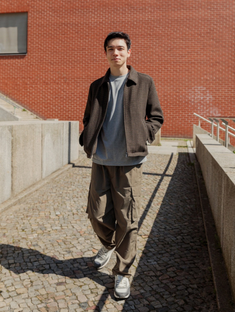 Куртка на молнии UNIQLO 1159832811 (Коричневый 3XL)