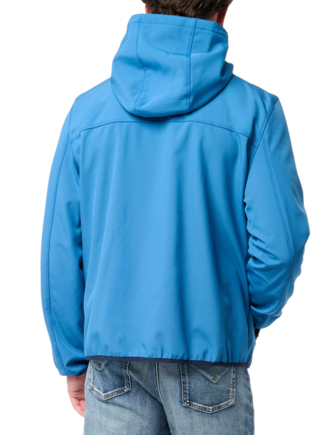 Мужская непромокаемая куртка Softshell Levi's с капюшоном 1159833613 (Синий XL)