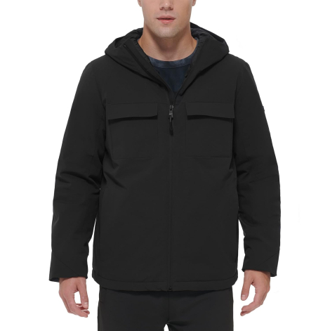 Чоловіча куртка DKNY з капюшоном 1159836018 (Чорний XL)
