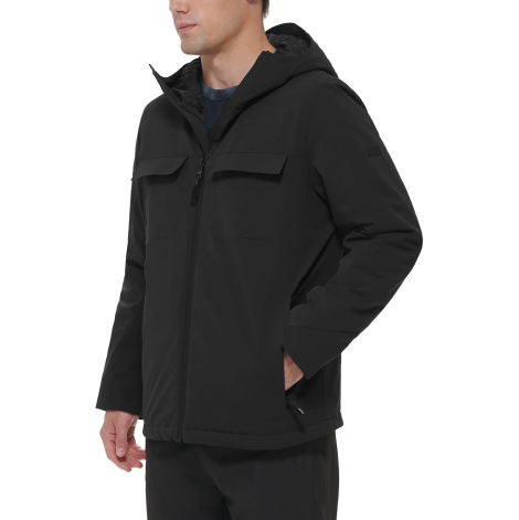 Чоловіча куртка DKNY з капюшоном 1159836018 (Чорний XL)