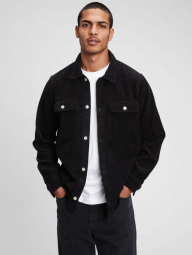 Мужская вельветовая куртка-рубашка GAP 1159760941 (Черный, XL)
