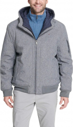 Мужская куртка Tommy Hilfiger с капюшоном 1159766842 (Серый, XXL)