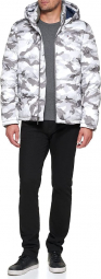 Мужская куртка Tommy Hilfiger с капюшоном 1159768130 (Серый, XXL)