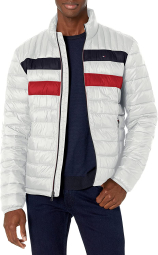 Мужская ультралегкая куртка Tommy Hilfiger на молнии 1159767418 (Серый, 3XL)