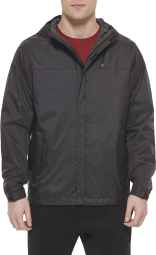 Мужская непромокаемая куртка Tommy Hilfiger с капюшоном 1159770448 (Черный, XXL)