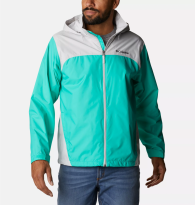 Мужская водонепроницаемая куртка COLUMBIA ветровка с капюшоном 1159767859 (Зеленый/Серый, L)