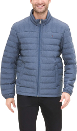 Мужская куртка Tommy Hilfiger пуховик на молнии 1159768255 (Синий, XXL)