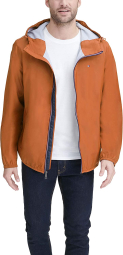 Мужская непромокаемая куртка Tommy Hilfiger с капюшоном 1159768846 (Оранжевый, XXL)