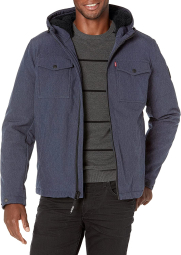 Мужская куртка с капюшоном Levi's 1159769045 (Синий, XXL)