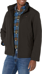 Мужская непромокаемая куртка Tommy Hilfiger 1159769066 (Черный, L)