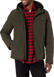 Мужская куртка с капюшоном Levi's 1159769145 (Оливковый, 4XL)