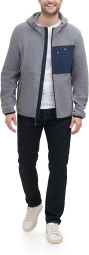 Мужская флисовая куртка Tommy Hilfiger 1159771036 (Серый, 3XL)