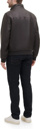 Мужской бомбер Tommy Hilfiger куртка из искусственной кожи 1159769954 (Коричневый, L)