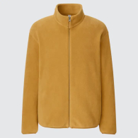 Мужская флисовая куртка Uniqlo теплая кофта на молнии 1159779913 (Желтый, 3XL)