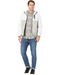 Мужская куртка U.S. Polo Assn. с капюшоном 1159770618 (Белый/Серый, L)