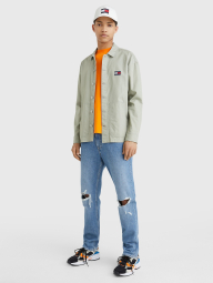 Легкая мужская куртка-рубашка Tommy Hilfiger на пуговицах 1159771486 (Зеленый, M)