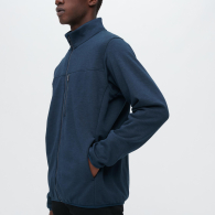 Мужская куртка UNIQLO теплая кофта на молнии 1159775110 (Синий, M)