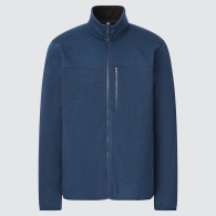 Чоловіча куртка UNIQLO тепла кофта на блискавці оригінал 1159773767 (Білий/синій, L)